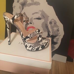 Frey Snake Skin Heels