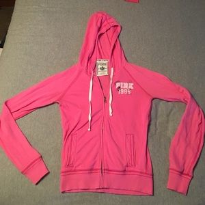 VS pink light weight hoodie. Sz XS. Perfect for ☀️
