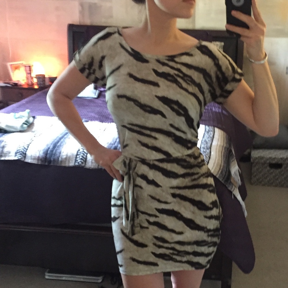 Michael Kors Animal Print Wrap Dress