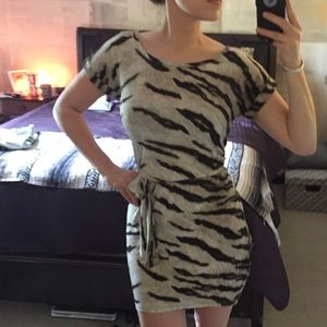 Michael Kors Animal Print Wrap Dress