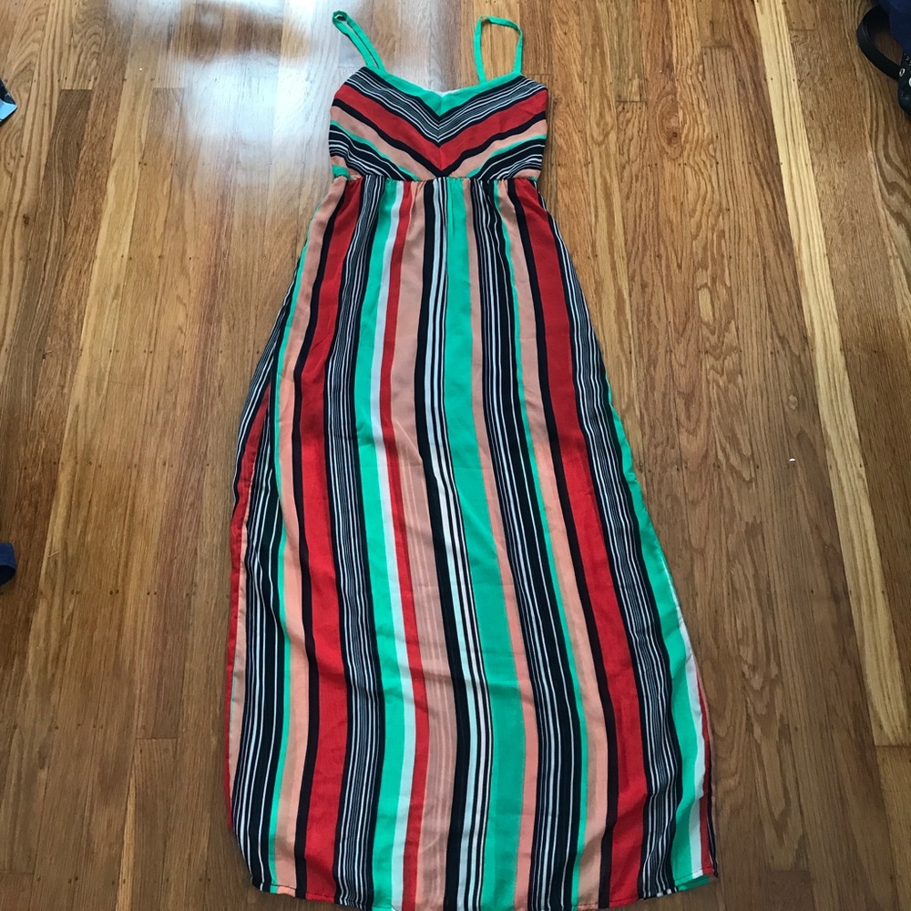 Ruby Rox Striped Maxi Dress - Picture 2 of 6