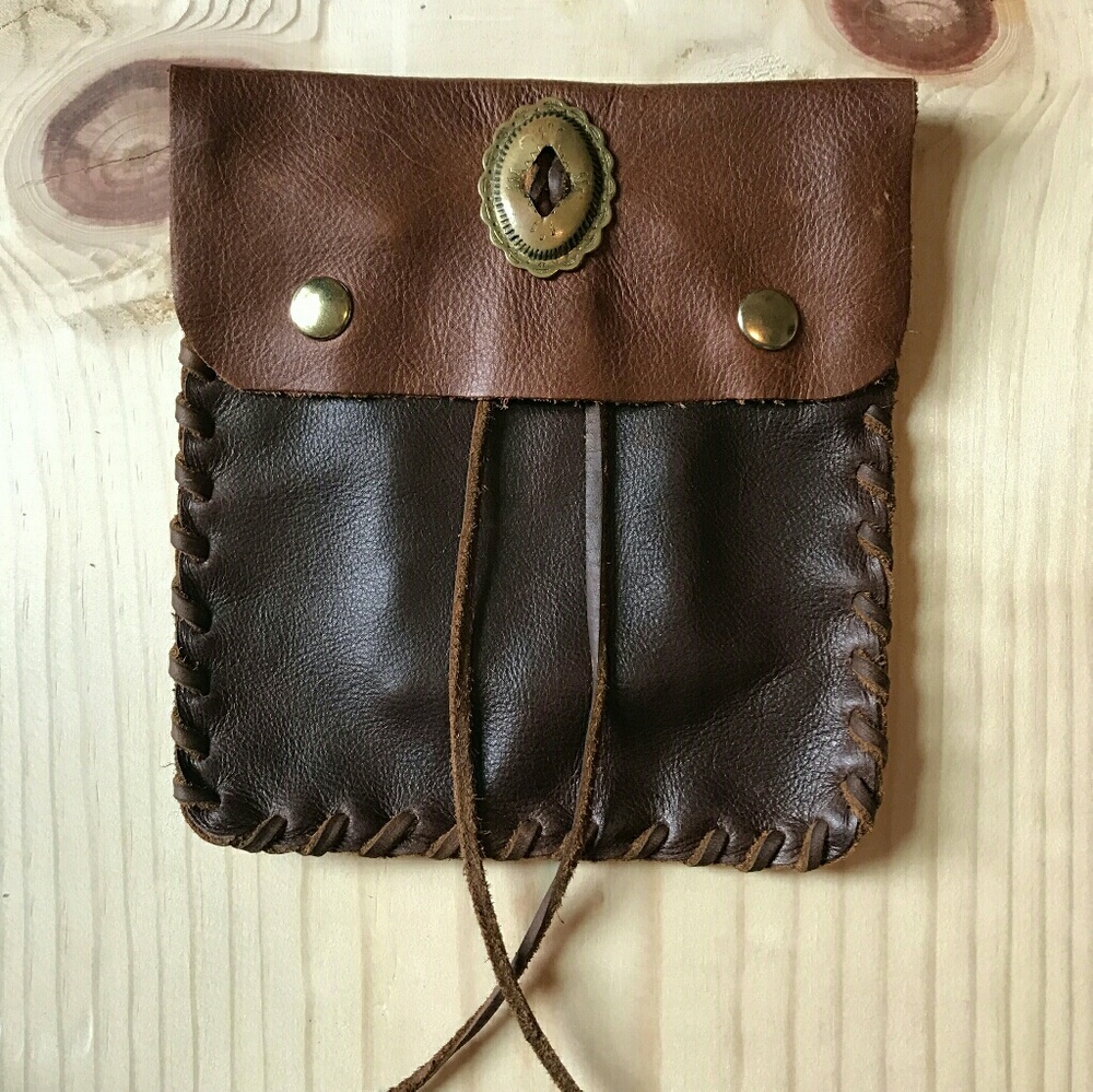 Handmade Brown Patagonia Leather Pouch