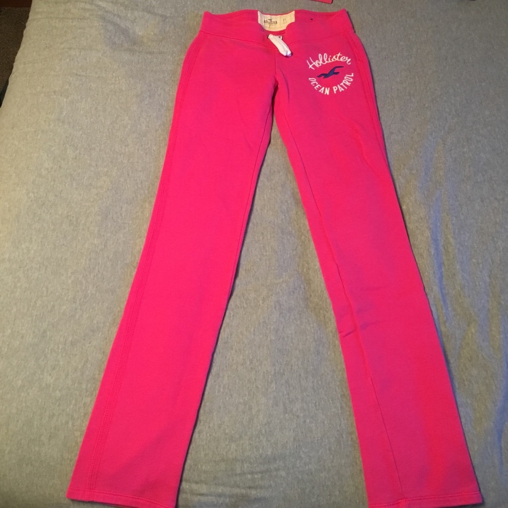 Hollister sweat pants hot pink size XS