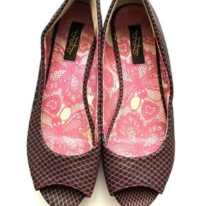 Iron Fist Open Toe Flats