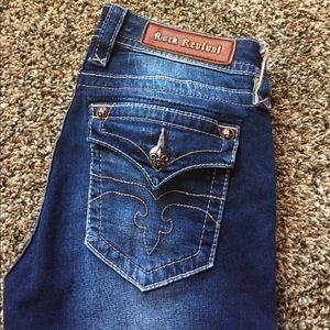 Great condition boot cut rock revivals