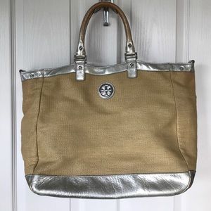 Tory Burch Large Straw Tote