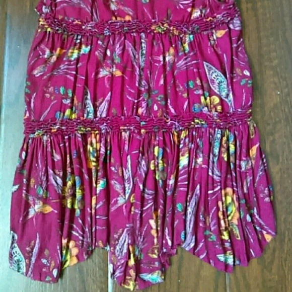 Free People Tiered Tunic in Raspberry - Sz S - NWT - Picture 7 of 8