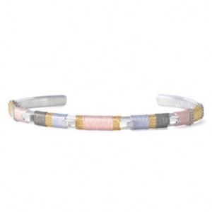 Colorblock Cuff (Silver)