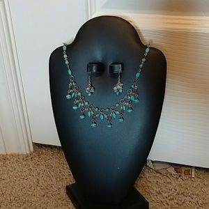 Turquoise Necklace and Earring set
