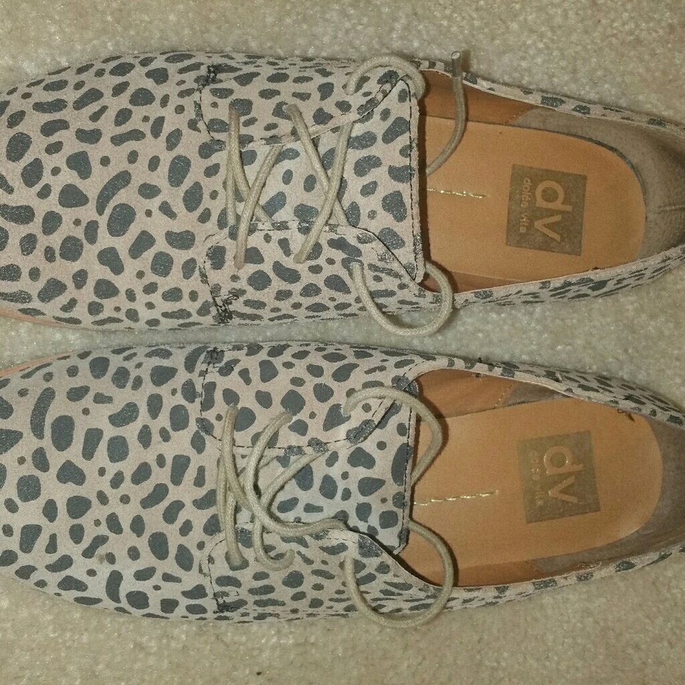 Dolce Vita leopard lace up Oxford