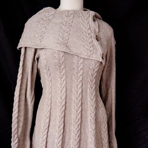 Cozy, comfortable, sexy cowl sweater mini dress