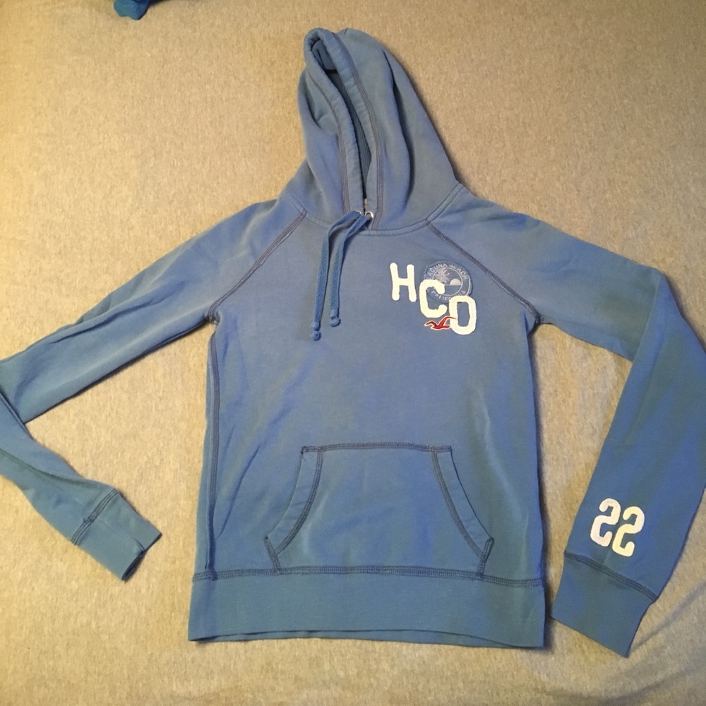 Hollister blue pullover sweatshirt size medium