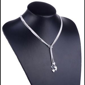 💕Hearts in Charge 925 Silver Plated Necklace💕