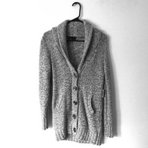 Knitted button down sweater
