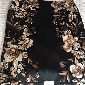 White House Black Market Satin Skirt