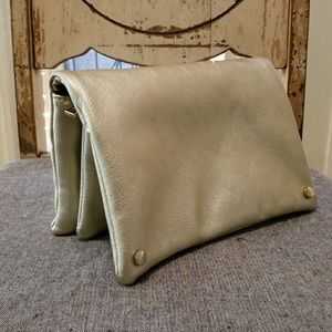 Street Level Light Gold Clutch NWT