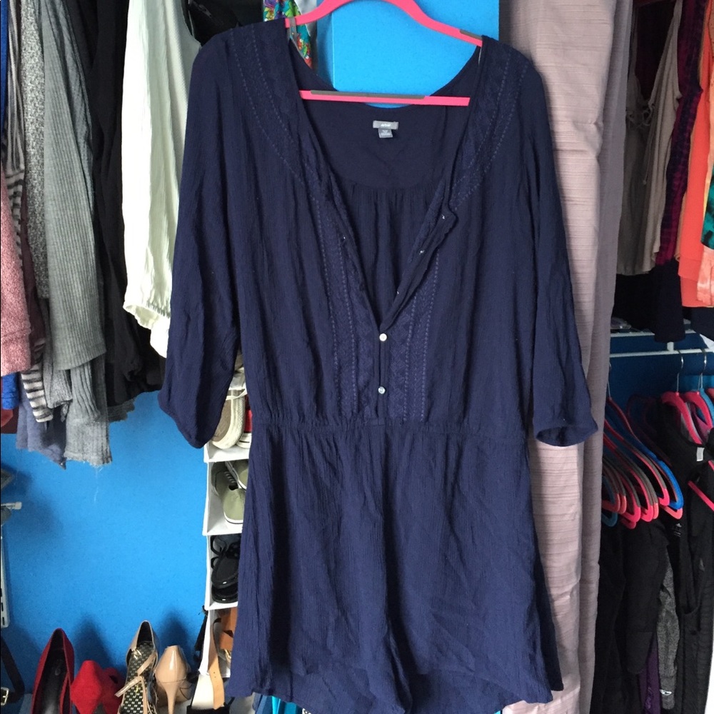 Navy blue aerie romper or jumpsuit