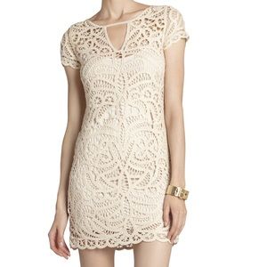 BCBG MAX AZRIA LALINDA CROCHET DRESS