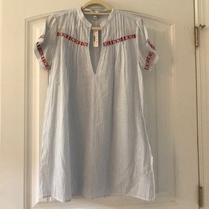 J.Crew Striped Tunic/Coverup