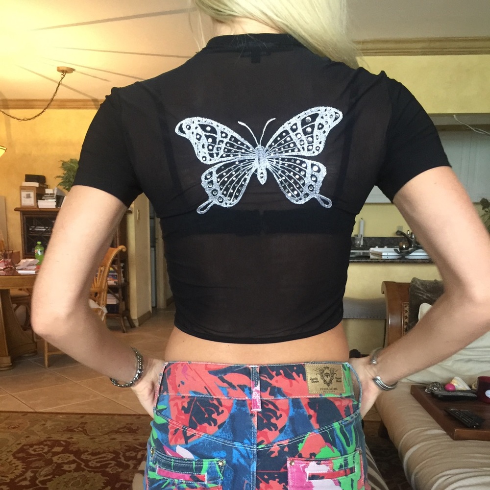 Butterfly 🦋 cropped top