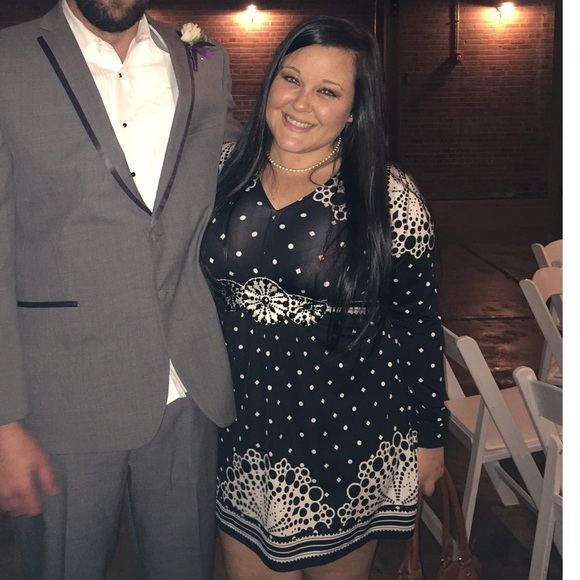 Yvos Dresses & Skirts - Long Sleeve Navy Dress