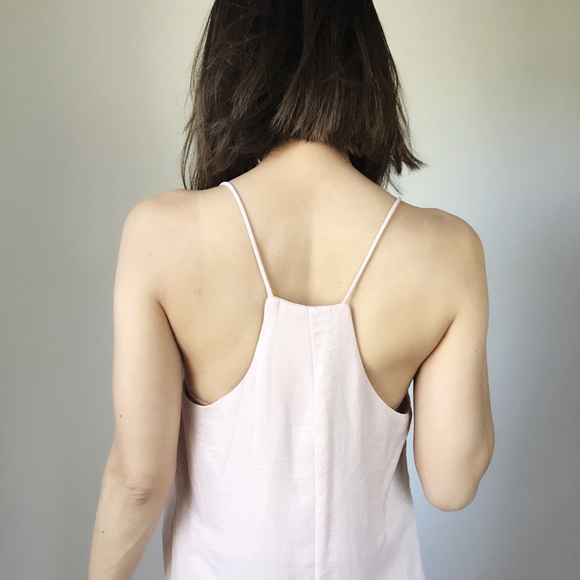 Adriana blush silky like slip dress. - Picture 4 of 6