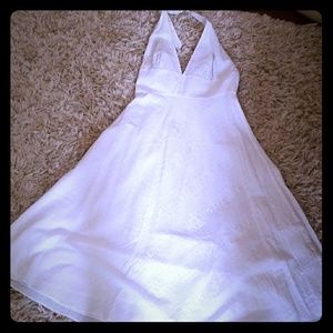 Lovely white JCrew lined sun dress.