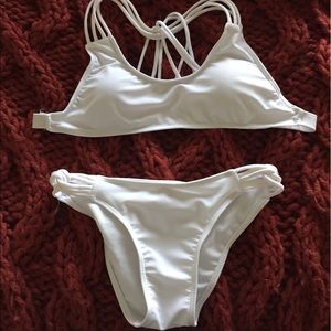 White Strappy Bathing Suit