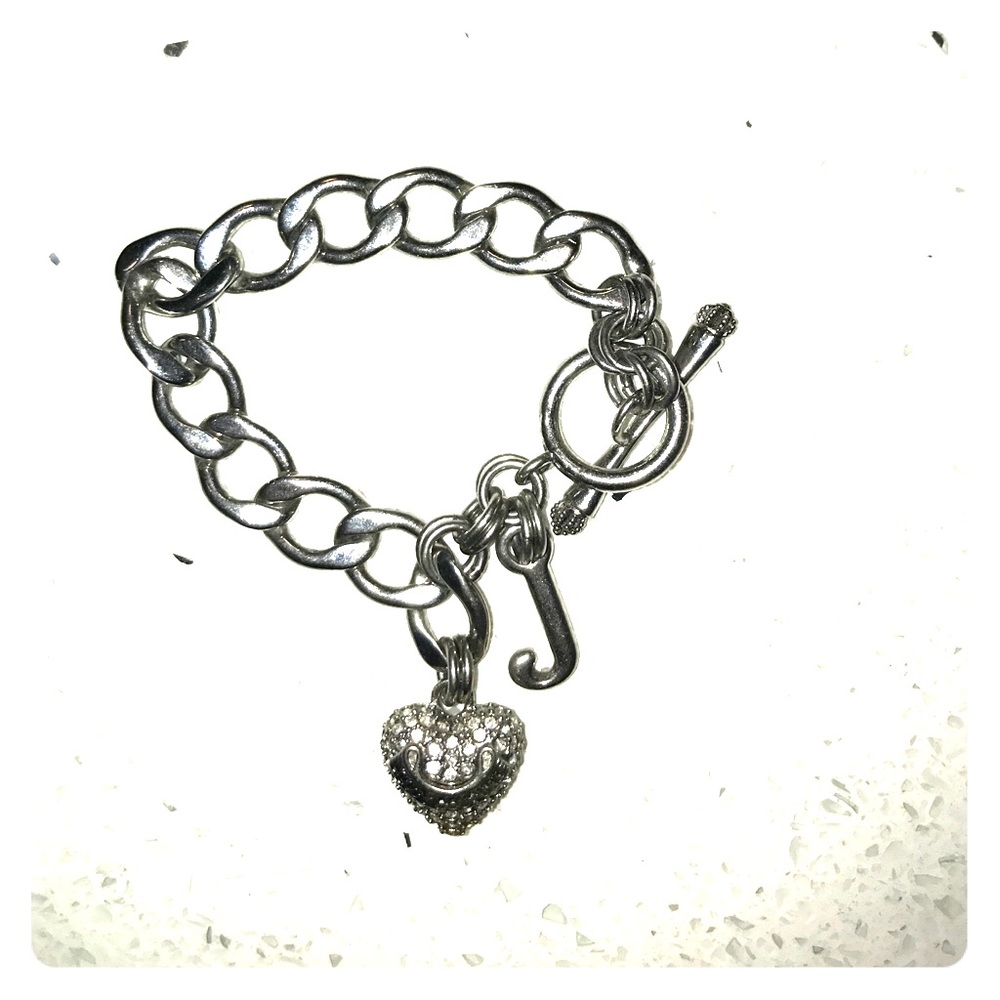 Juicy Couture silver charm bracelet