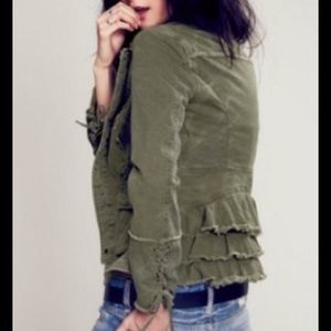 NWOT Free People ruffle jacket