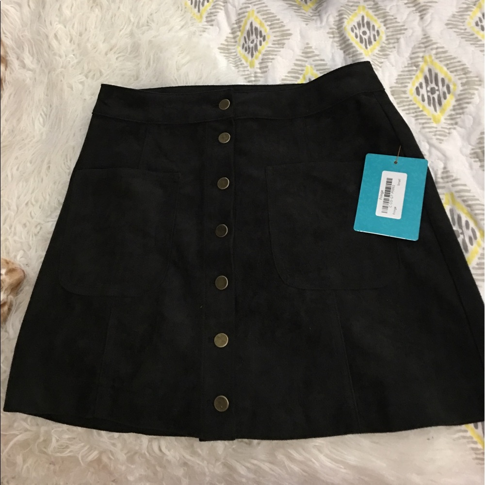 NWT Button Up Suede Skirt 👗