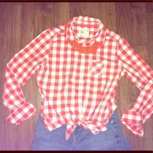 American Eagle Plaid Button Down