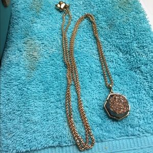 Rose gold Lizzie necklace from Kendra scott