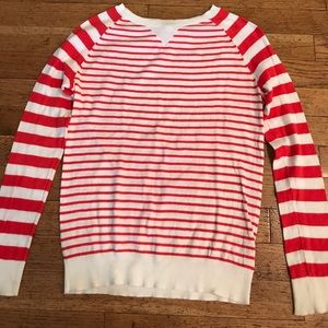 Girls Tucker + Tate red and white striped sweater