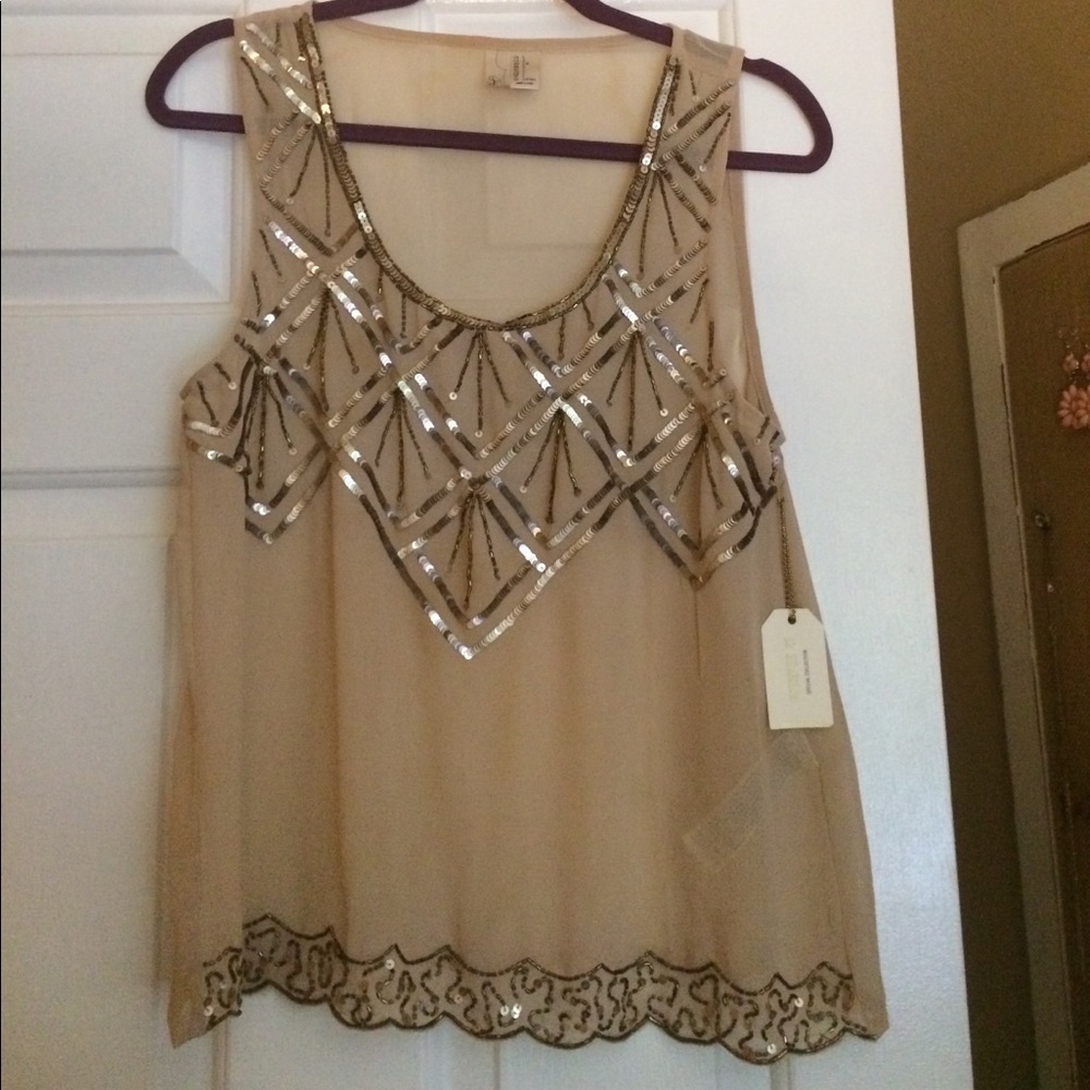 Sequined tank
