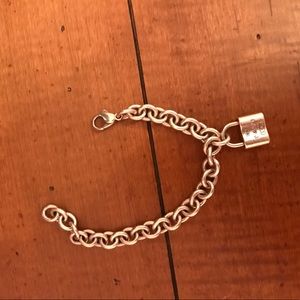 TIFFANY & Co. Charm Bracelet with Lock Charm