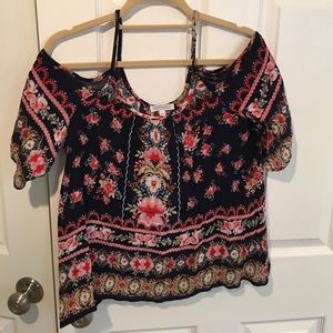 Open shoulder floral top from South Moon Under