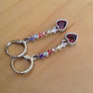 Dangle heart earrings