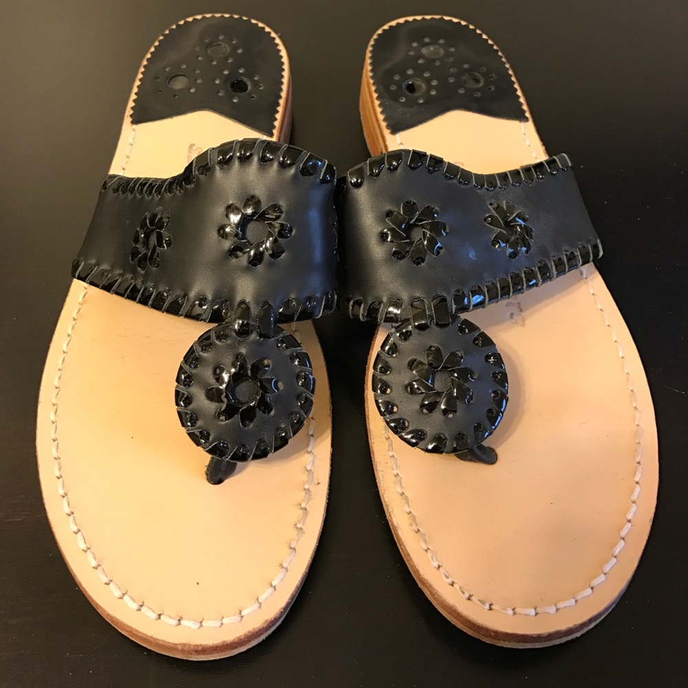 Jack Rogers Black Sandals