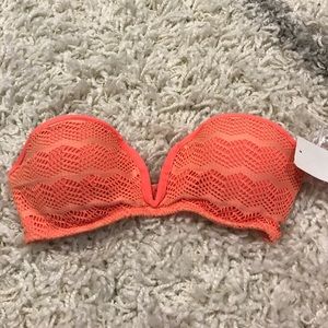 Billabong Beach Bustier Bikini Top Coral Kiss