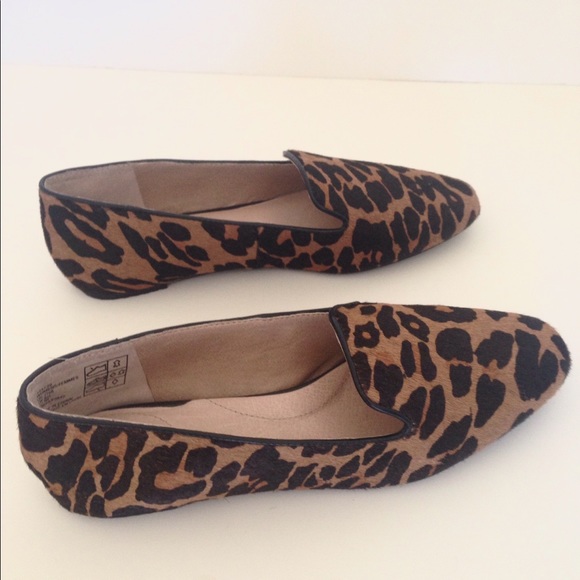*SOLD*Lands End Leopard Calf Hair Leather Loafers - Picture 6 of 7