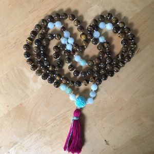 Tigers eye Mala Necklace