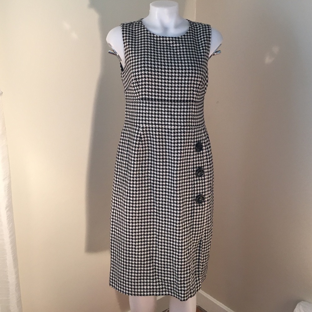 Sz 6 Talbots Houndstooth Dress