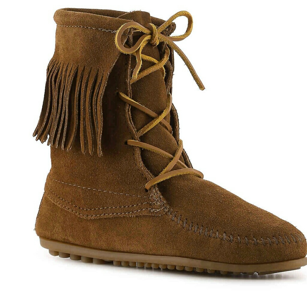 Minnetonka fringe booties