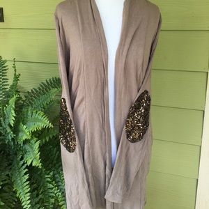 Sequined sleeve Cardigan
