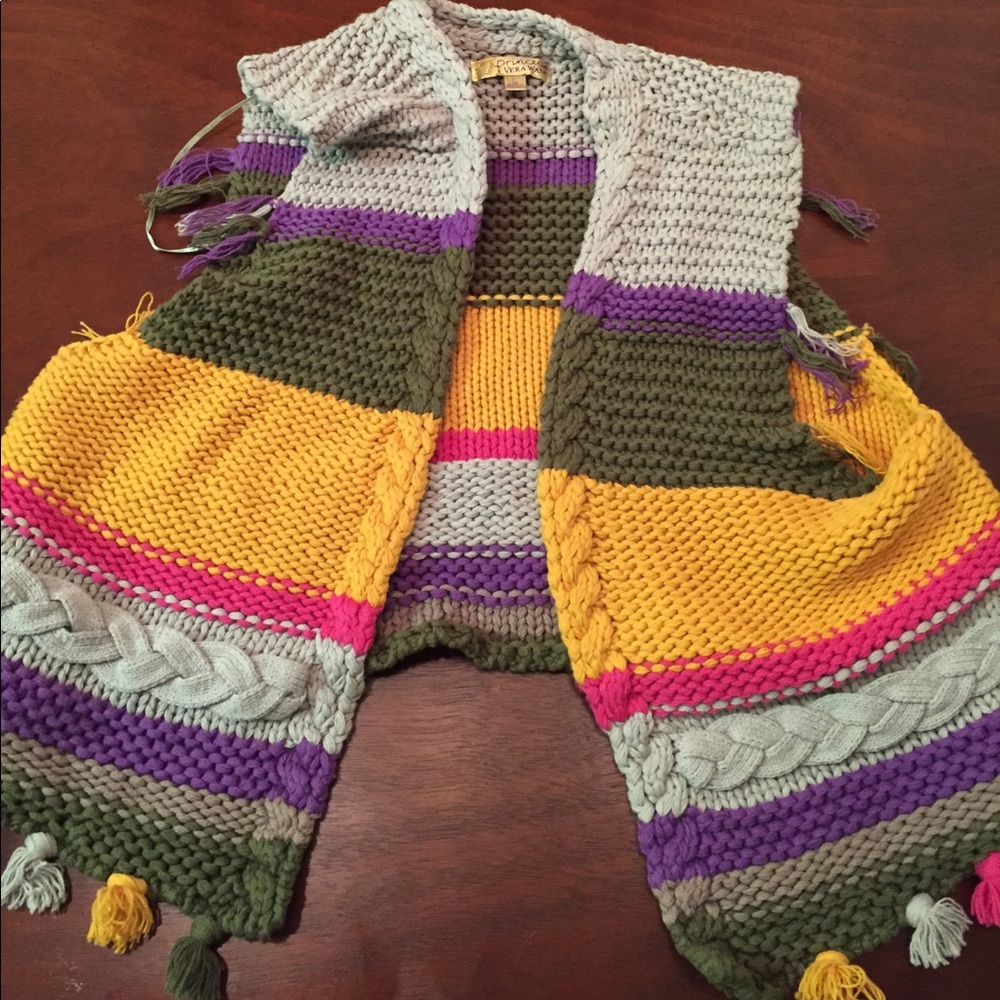 Princess Vera wang colorful vintage look vest!