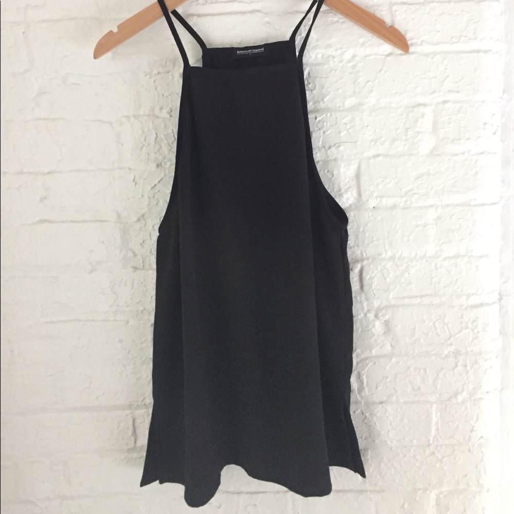 American Apparel Crepe High Neck Cami