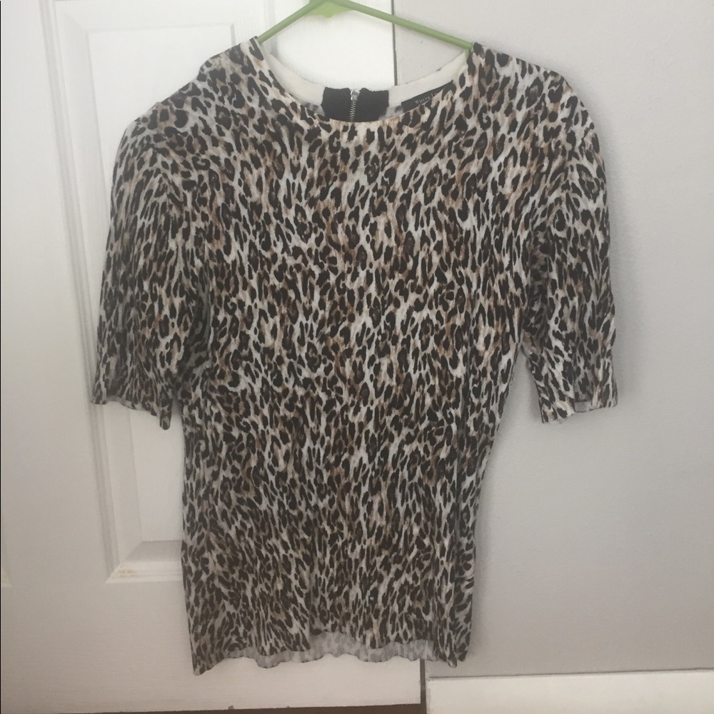 White House Black Market Leopard Sweater