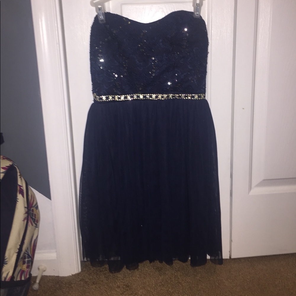 Navy Blue Homecoming/Formal Dress