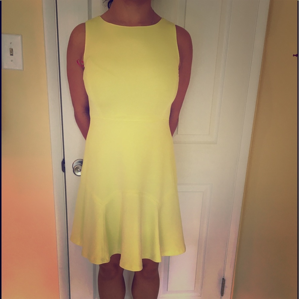 Catherine Malandrino canary yellow dress.